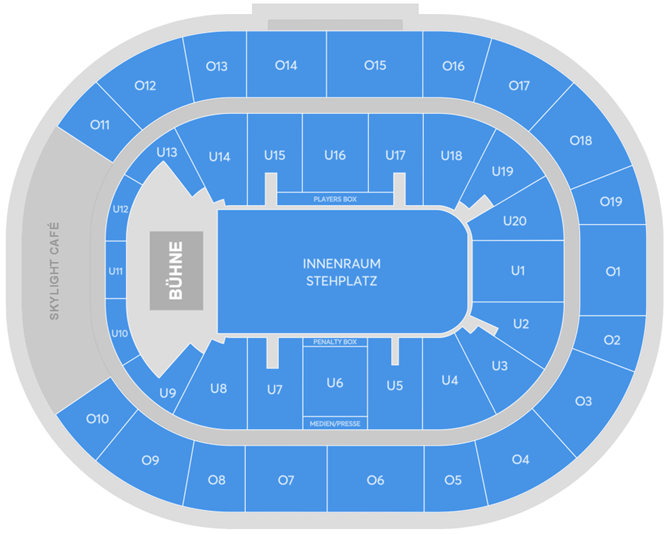 Saalplan - Barclays Arena