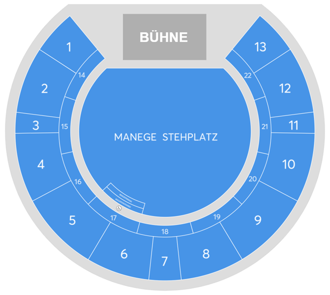 Saalplan - Tempodrom