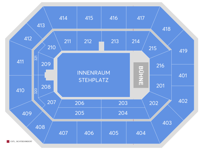 Plan de salle - SAP Arena