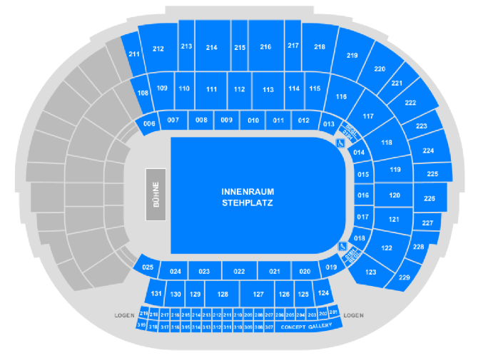 Saalplan - PSD BANK DOME