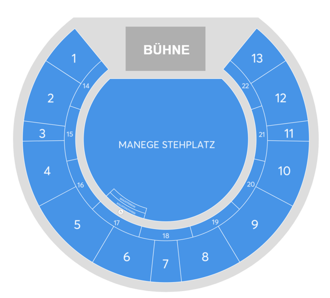 Saalplan - Tempodrom