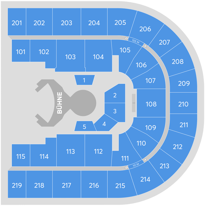 Saalplan Rudolf Weber-ARENA, Oberhausen