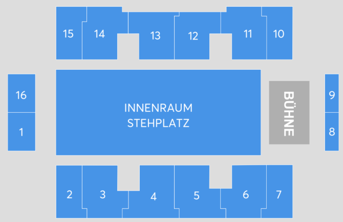 Plan de salle - QUARTERBACK Immobilien ARENA