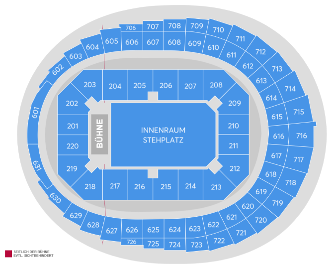 Louis Tomlinson - How Did We Get Here? World Tour Seating Plan at Lanxess Arena