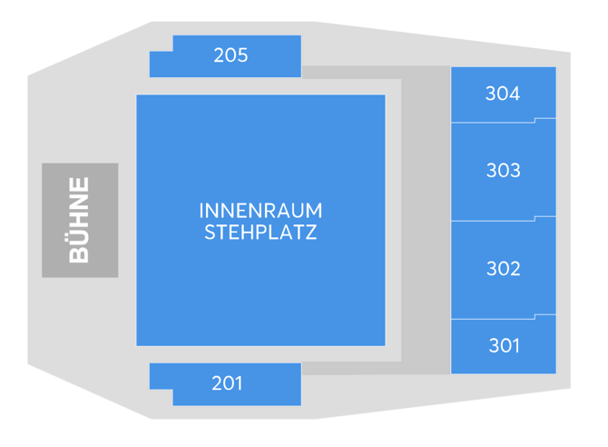 Saalplan - Uber Eats Music Hall