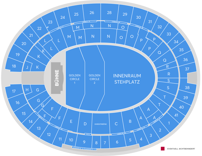 Saalplan - Olympiastadion