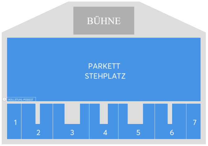 Saalplan für DIKKA nur zu Ansichtszwecken