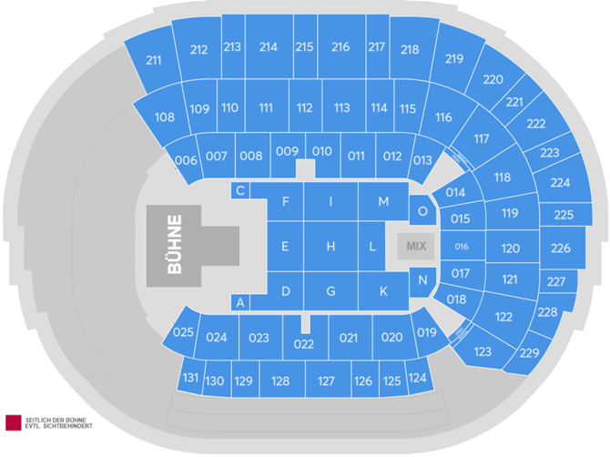Saalplan - PSD BANK DOME