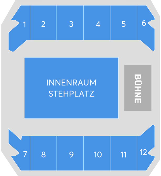 Saalplan für DIKKA nur zu Ansichtszwecken