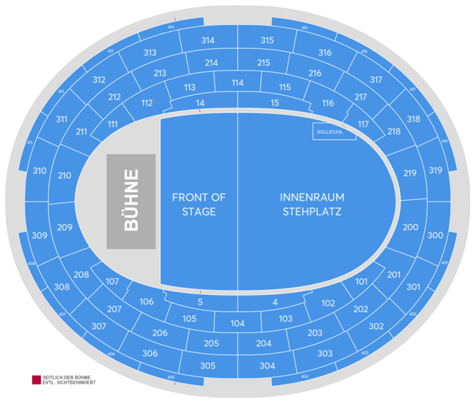 Saalplan - Westfalenhalle