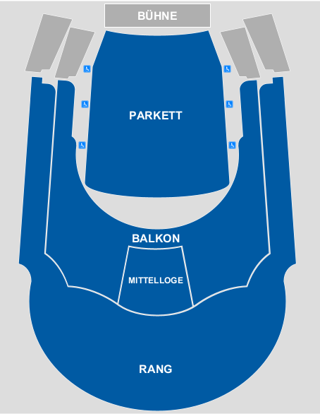Saalplan für Tony Ann nur zu Ansichtszwecken