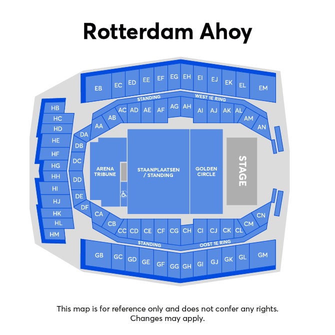 Zaalplan - Rotterdam Ahoy