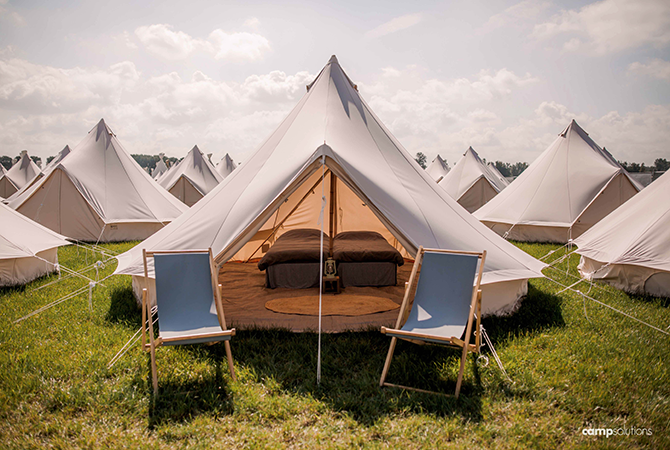 Zaalplattegrond: Lowlands 2026 - GLLAMCAMP DELLUXE - Sahara 2P