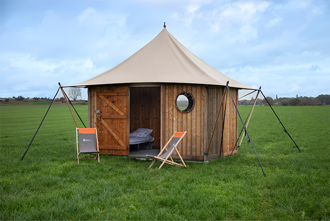 Zaalplattegrond: Lowlands 2026 - GLLAMCAMP DELLUXE - Bunkhouse 2P