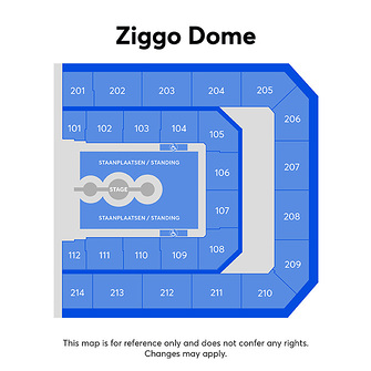 Plan de salle - Ziggo Dome