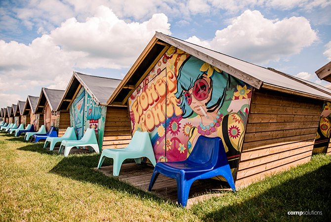 Zaalplattegrond: Lowlands 2026 - GLLAMCAMP DELLUXE - Dreamotel 2P