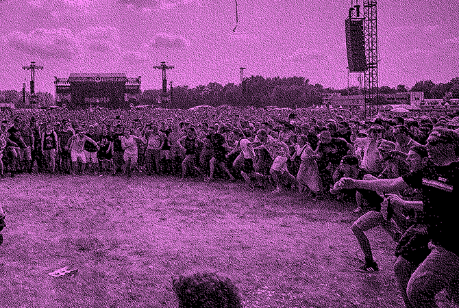 Zaalplattegrond voor Pinkpop alleen voor referentie