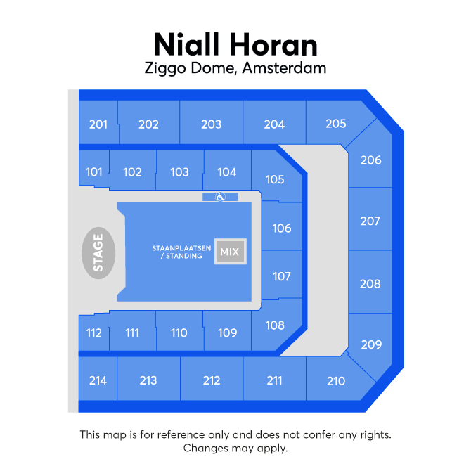 Plan de salle - Ziggo Dome
