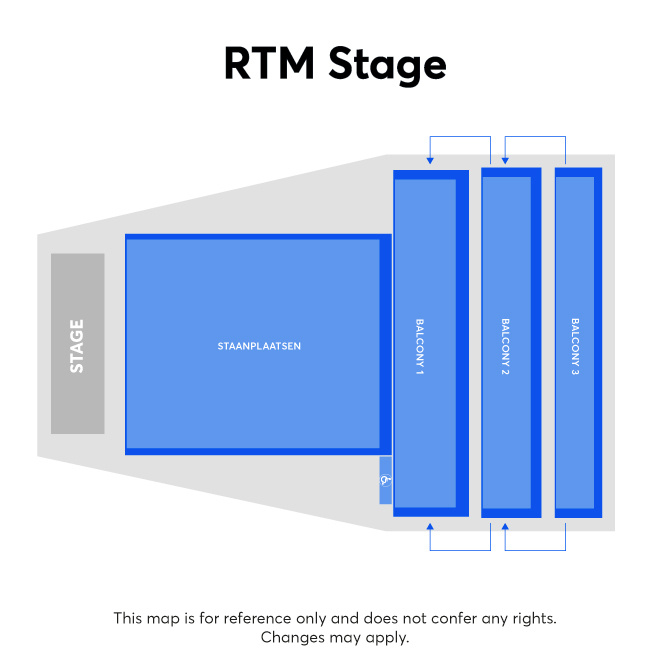 Plan de salle - RTM Stage - Rotterdam Ahoy