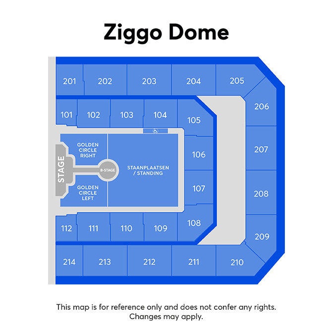 Plan de salle - Ziggo Dome