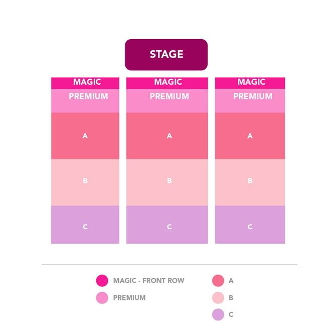 Salkart for Magic Men LIVE! for referanse