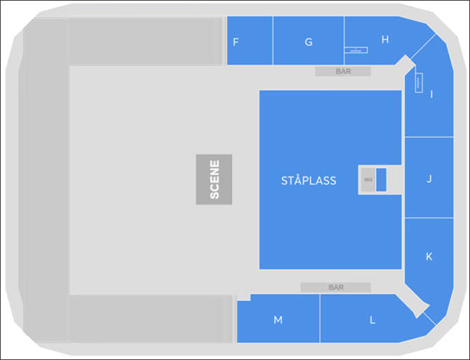 Zaalplattegrond: Empire of the Sun