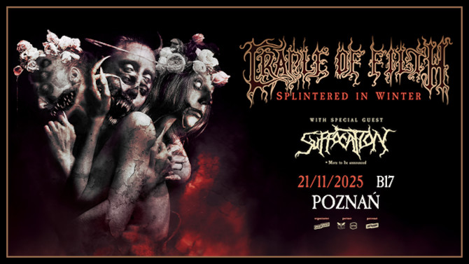 Plan miejsc w obiekcie Cradle of Filth wyłącznie w celach informacyjnych