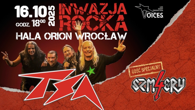 Plan miejsc w obiekcie Inwazja Rocka wyłącznie w celach informacyjnych