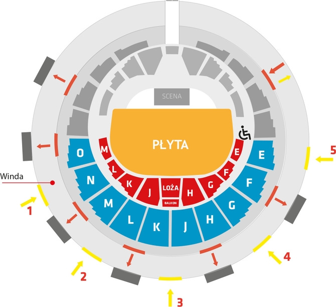 Plan miejsc w obiekcie Kult wyłącznie w celach informacyjnych