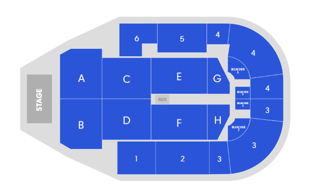Venue seating chart for Gregory Porter for reference only