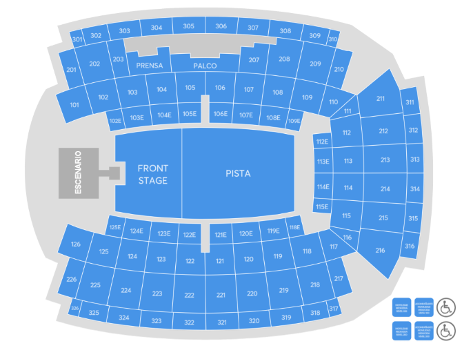 Plan de salle - Palau Sant Jordi