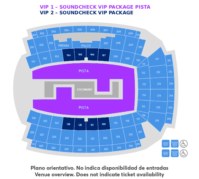 Plano de la sala - Palau Sant Jordi