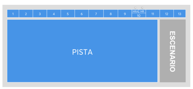 Plano de la sala - Sant Jordi Club