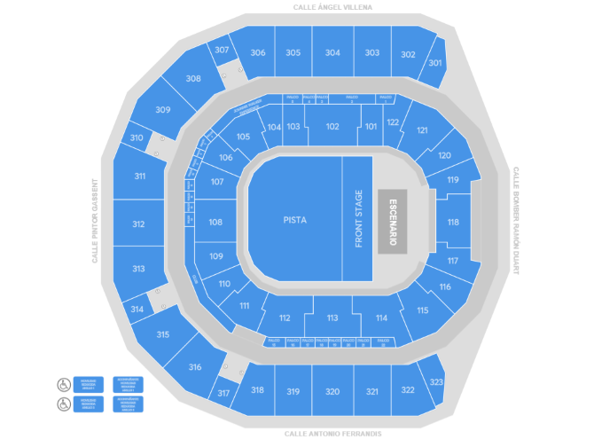 Plan de salle - Roig Arena