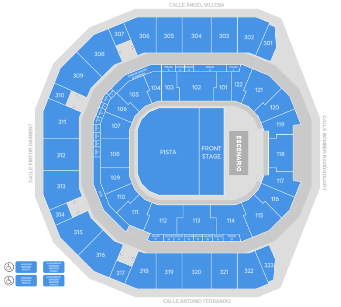 Plano de la sala - Roig Arena