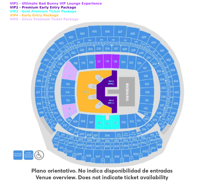 Plano de la sala - Estadio Riyadh Air Metropolitano