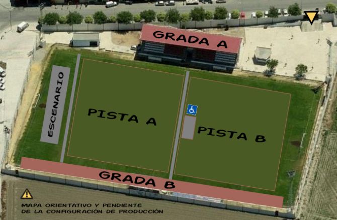 Plan de salle - Estadio Municipal de Armilla