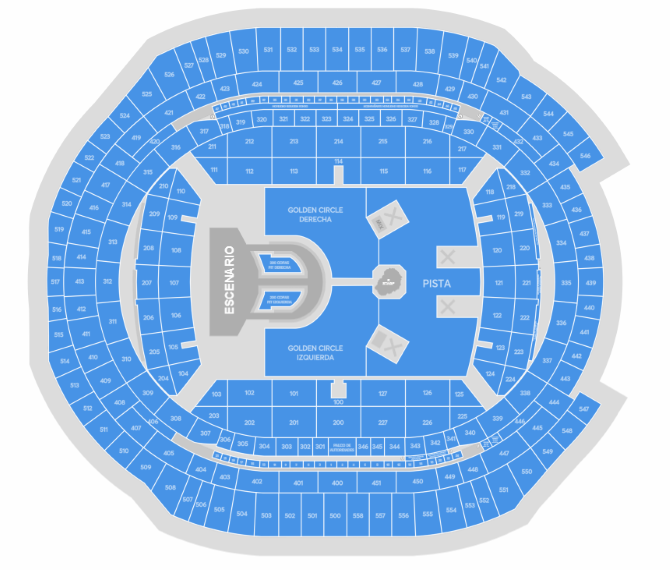 Plan de salle - Estadio La Cartuja de Sevilla
