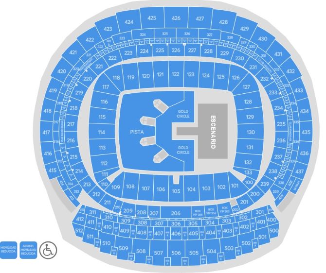 Plano de la sala - Estadio Riyadh Air Metropolitano
