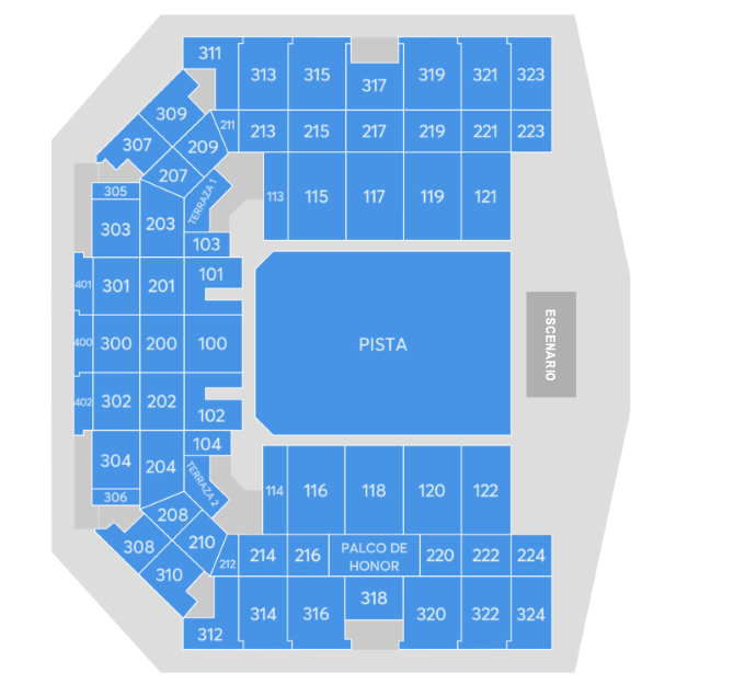 Plano de la sala - Bizkaia Arena - BEC!