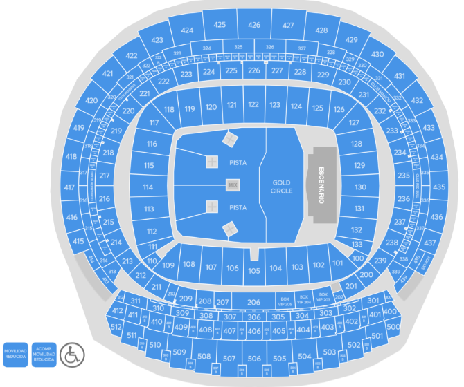 Plano de la sala - Estadio Riyadh Air Metropolitano