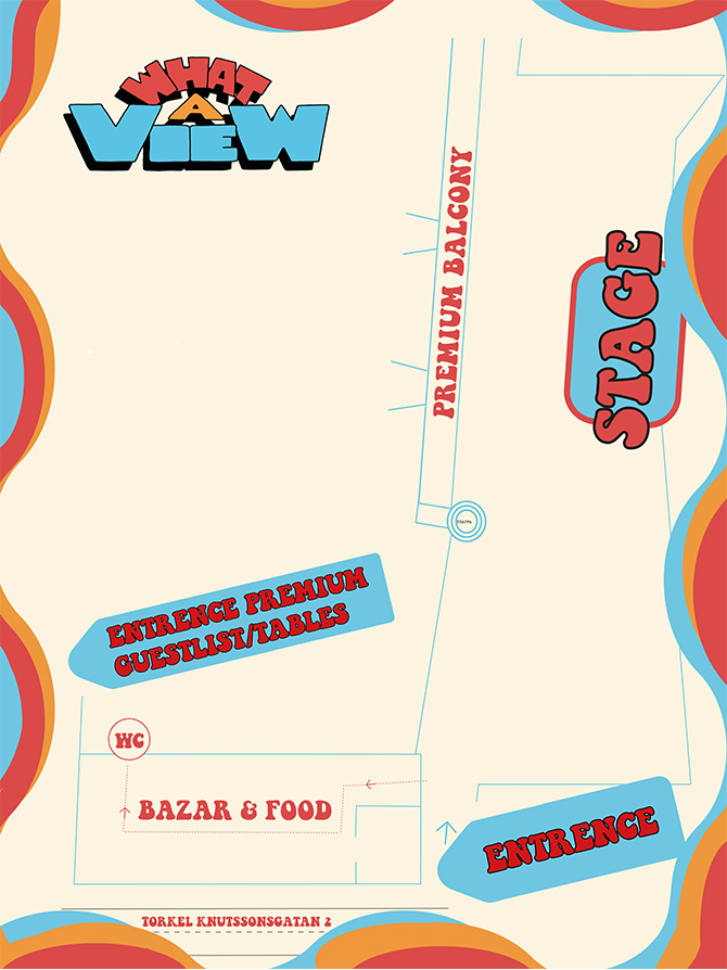 Zaalplattegrond: What a view | 12-13 JUNI