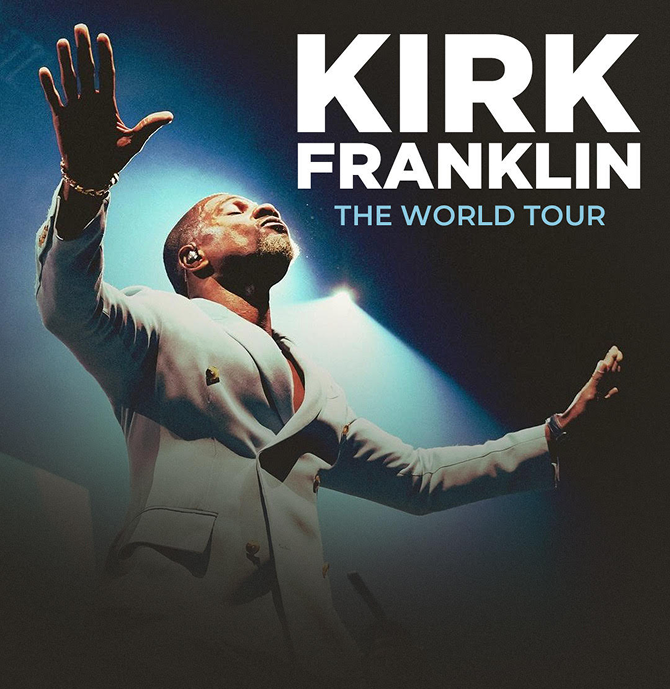 Arena platskarta för Kirk Franklin enbart för referens