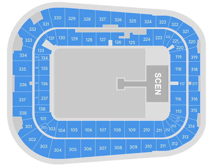 Arena platskarta för LINKIN PARK enbart för referens