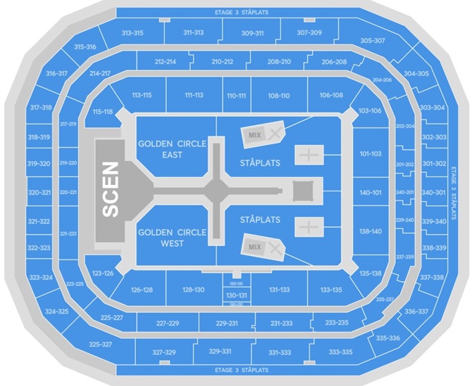 Zaalplattegrond: The Weeknd: After Hours Til Dawn Tour