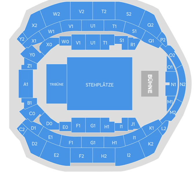 Plan de salle - Hallenstadion