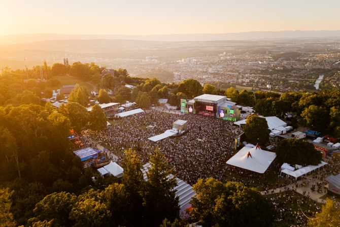 Saalplan für Gurtenfestival nur zu Ansichtszwecken