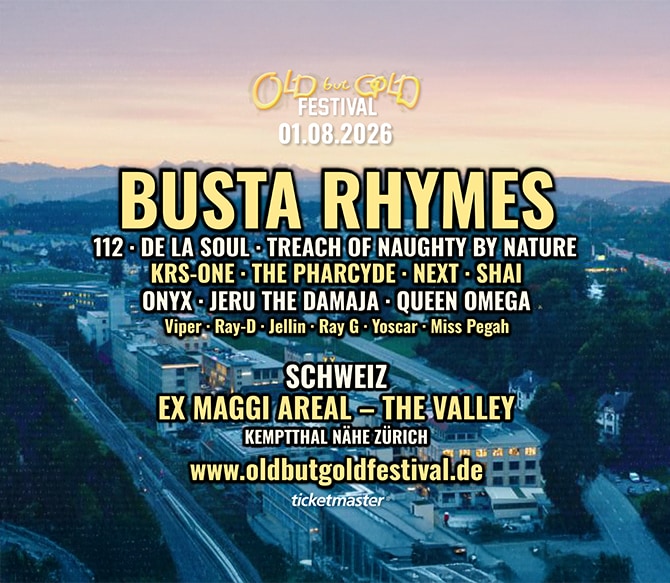 Saalplan für Old but Gold Ü30 Hip Hop Festival Schweiz nur zu Ansichtszwecken