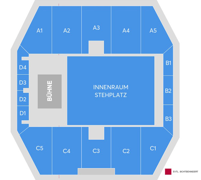 Plan de salle St Jakobshalle
