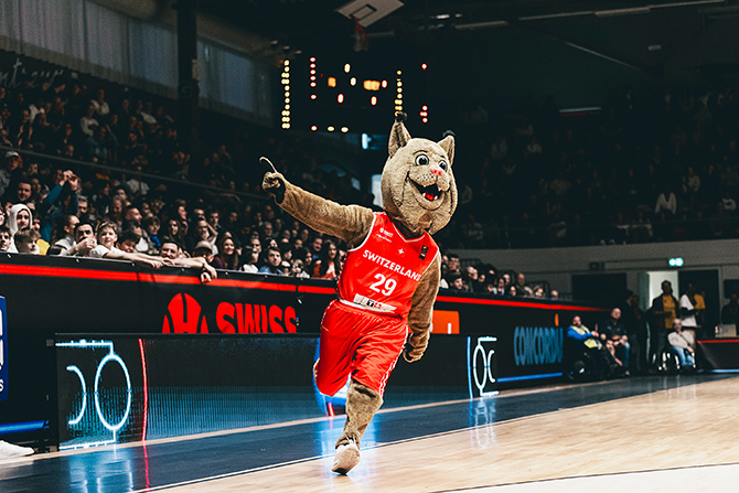 Saalplan für Swiss Basketball nur zu Ansichtszwecken